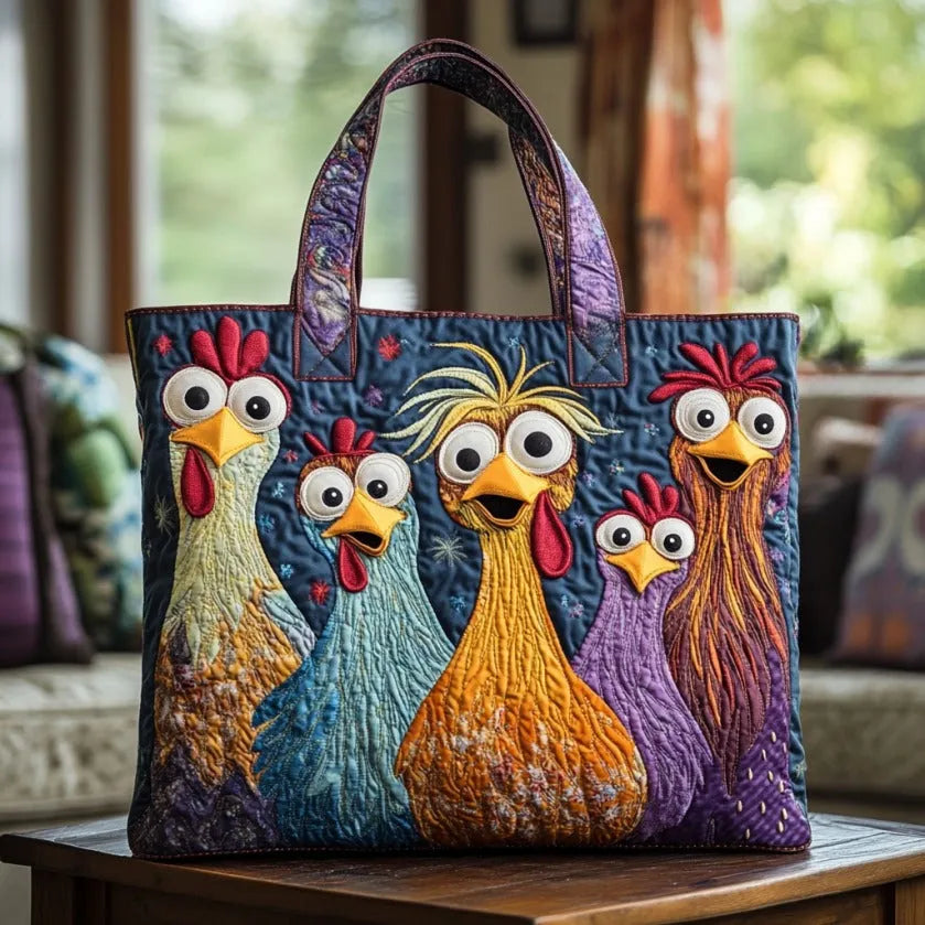 Five Colorful Chickens - Front
