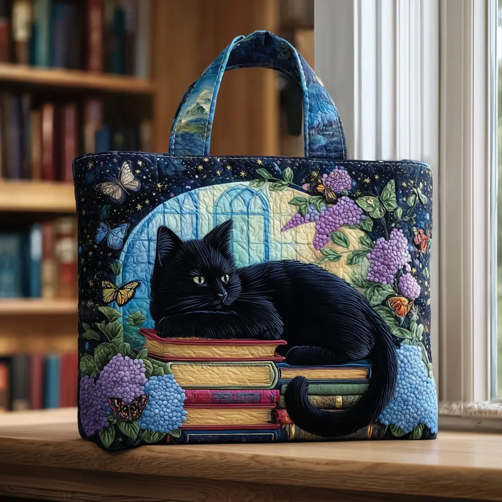 Black Cat on Books - Front