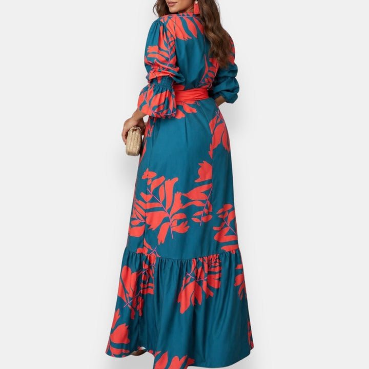 Nancy | Tropical Floral Maxi Dress