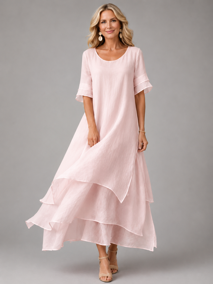 Elowen Flowing Grace Maxi Dress - Pink