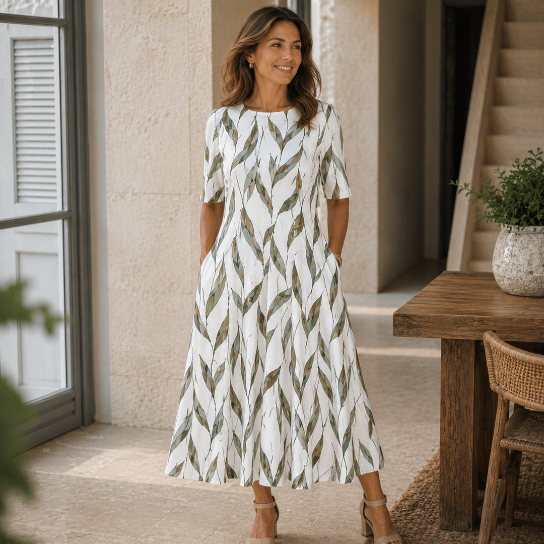 Mica | Effortless Floral Midi Dress