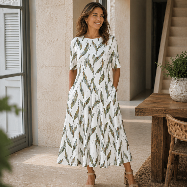 Mica | Effortless Floral Midi Dress