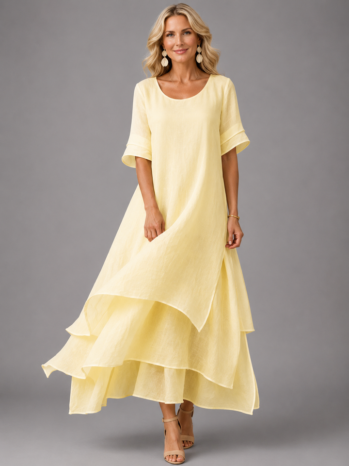Elowen Flowing Grace Maxi Dress - Yellow