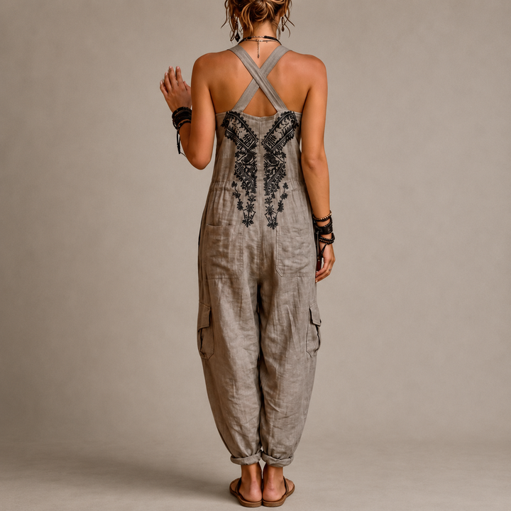 Isla Bohemian Harem Jumpsuit detail