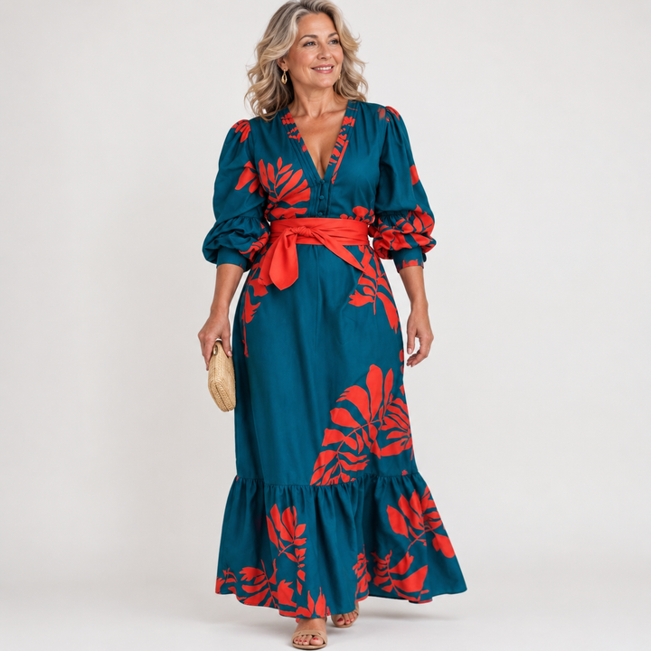 Naomy | Tropical Floral Maxi Dress