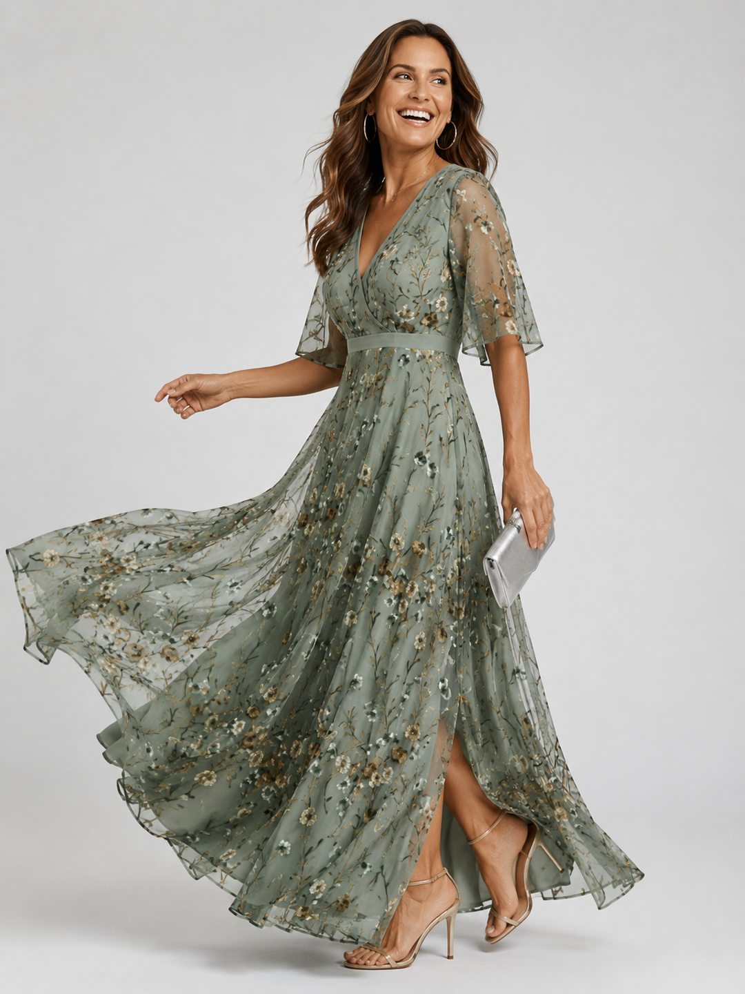 Lora | Halter Bloom Maxi Dress