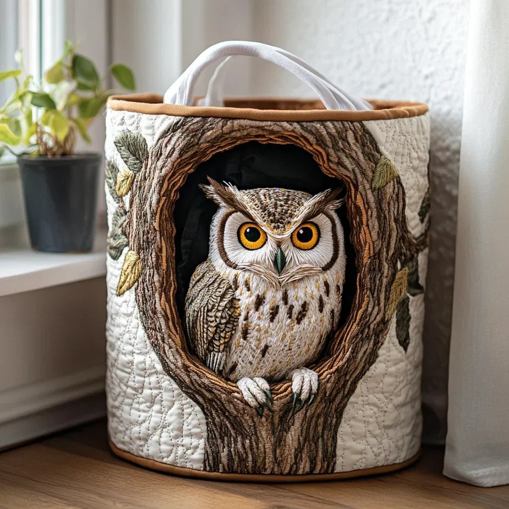 Talia Handcrafted Storage Basket - Owl Tree
