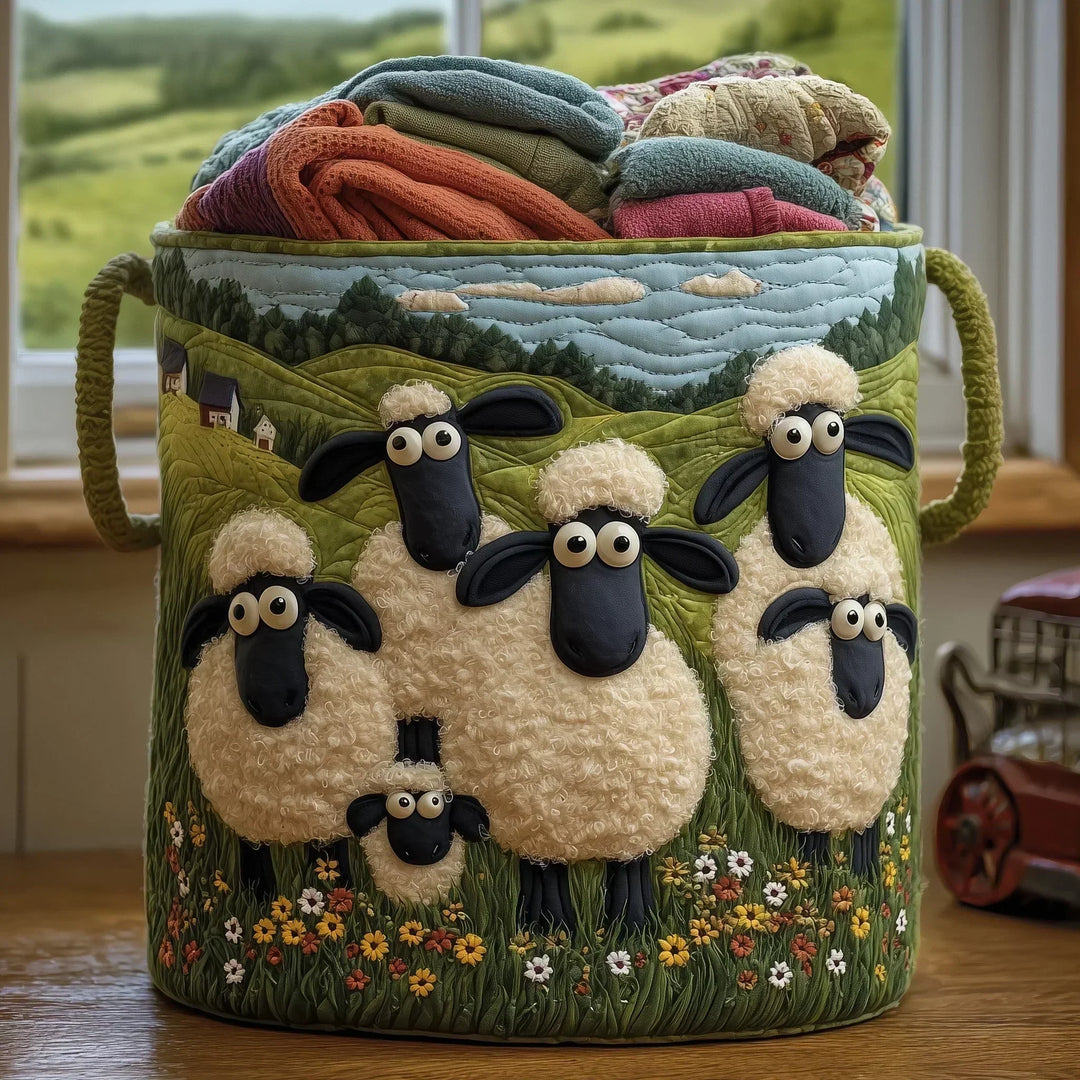 Talia Handcrafted Storage Basket - Woolly Meadow