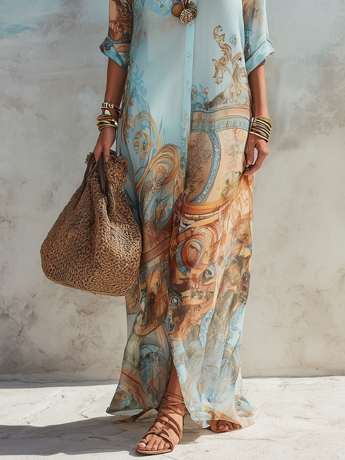 Cleo Kaftan Dress detail 5