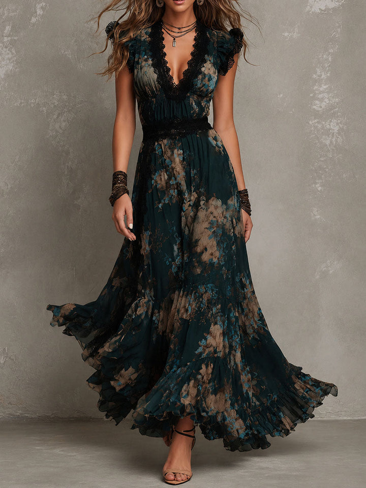 Gillian Tiered Floral Maxi Dress