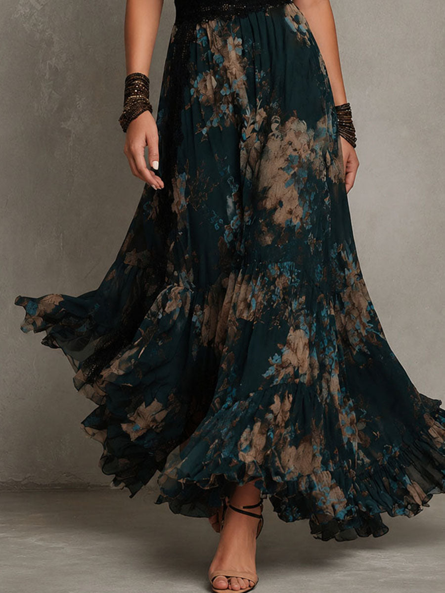 Gillian Tiered Floral Maxi Dress