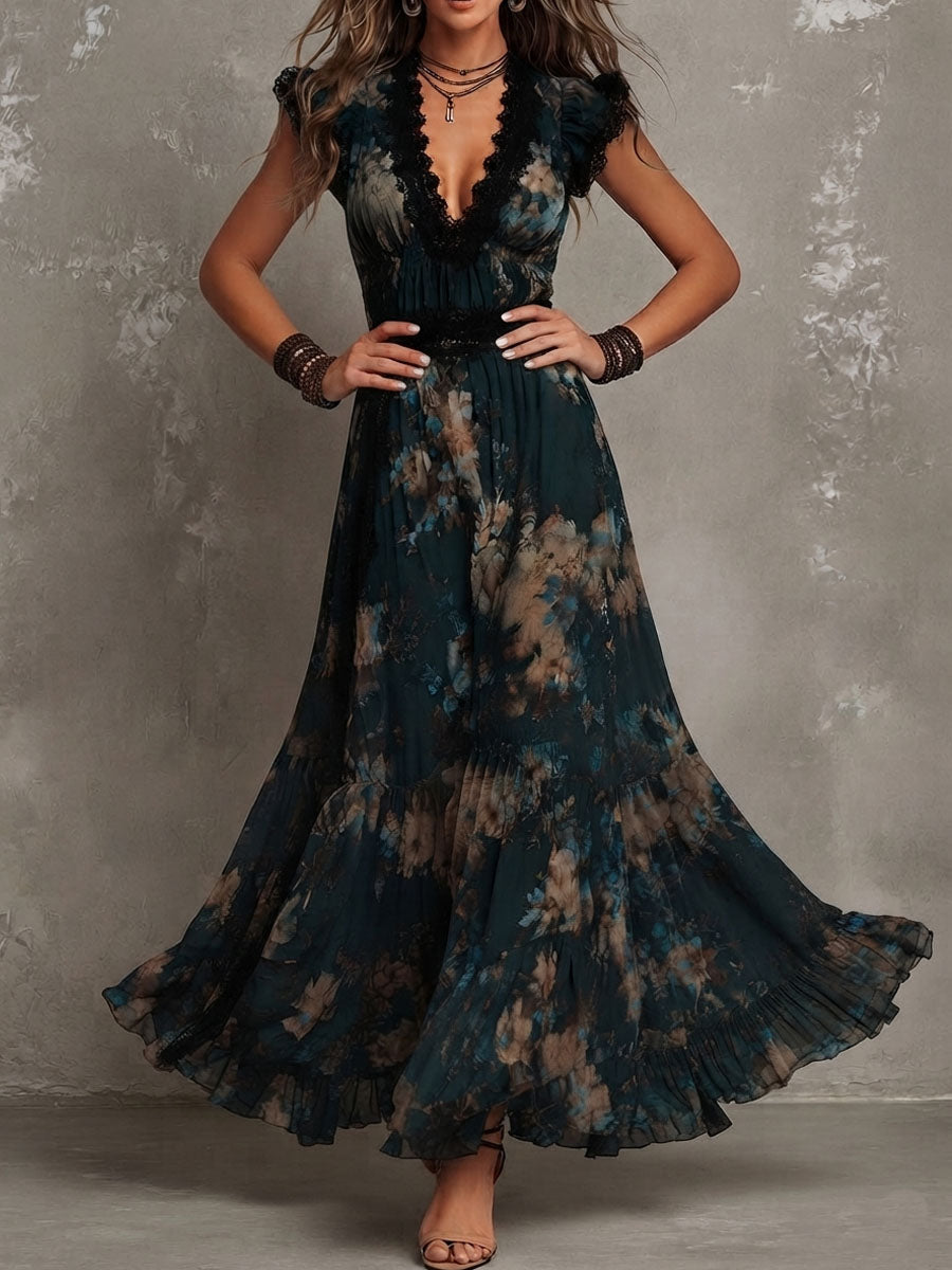 Gillian Tiered Floral Maxi Dress