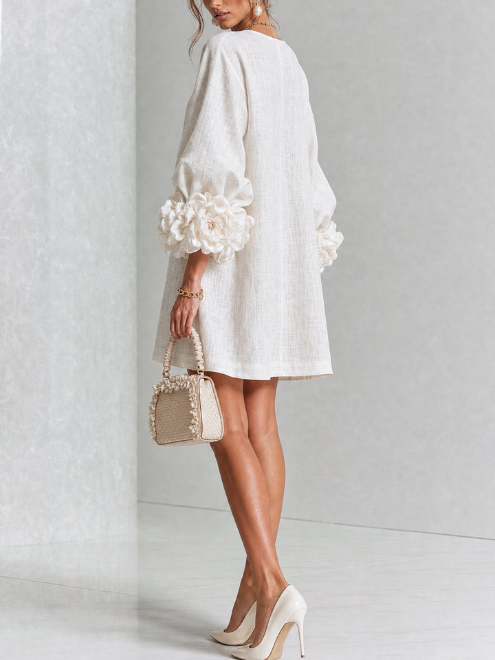 Florence Floral Button-Down Mini Dress