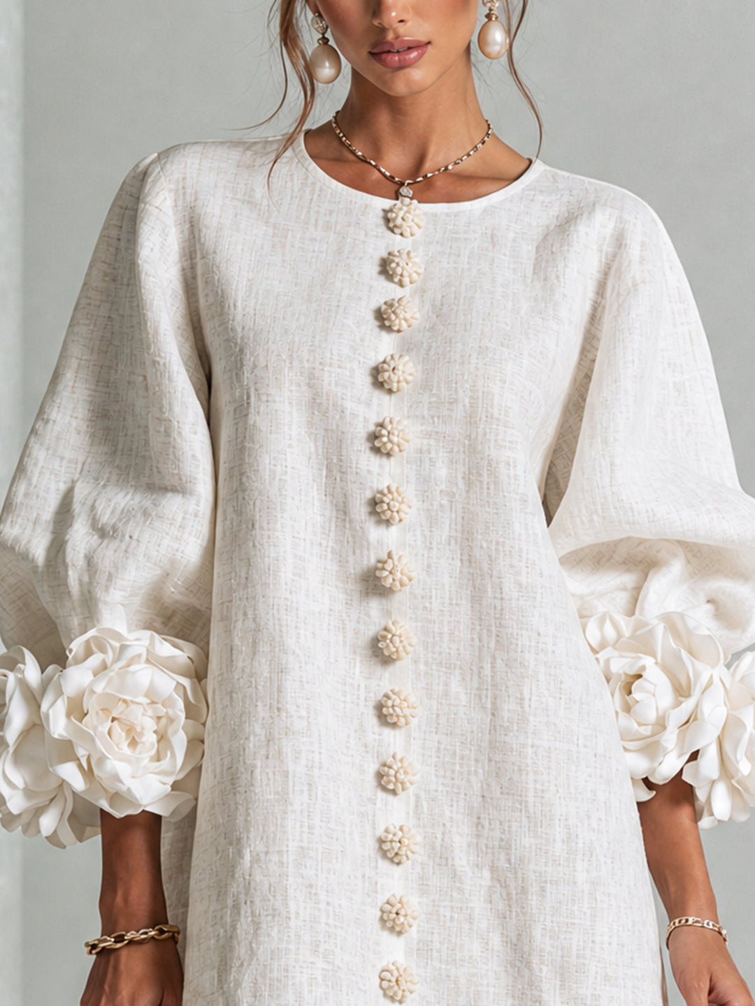 Florence Floral Button-Down Mini Dress