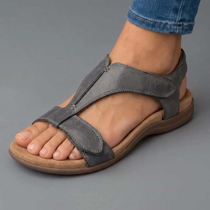Liora Ergonomic Orthopedic Sandals - Gray