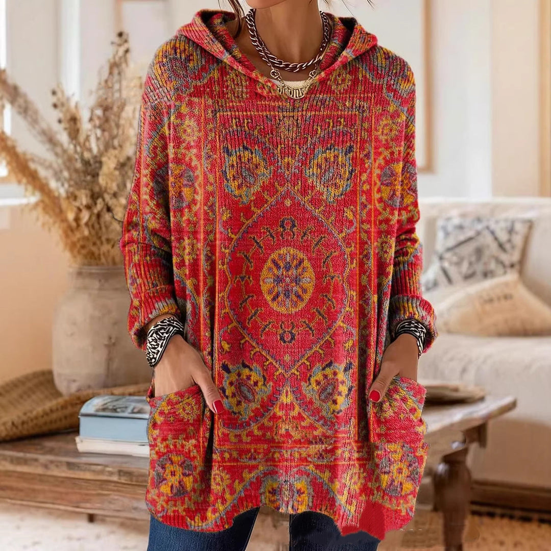 Alice Retro Print Hooded Tunic