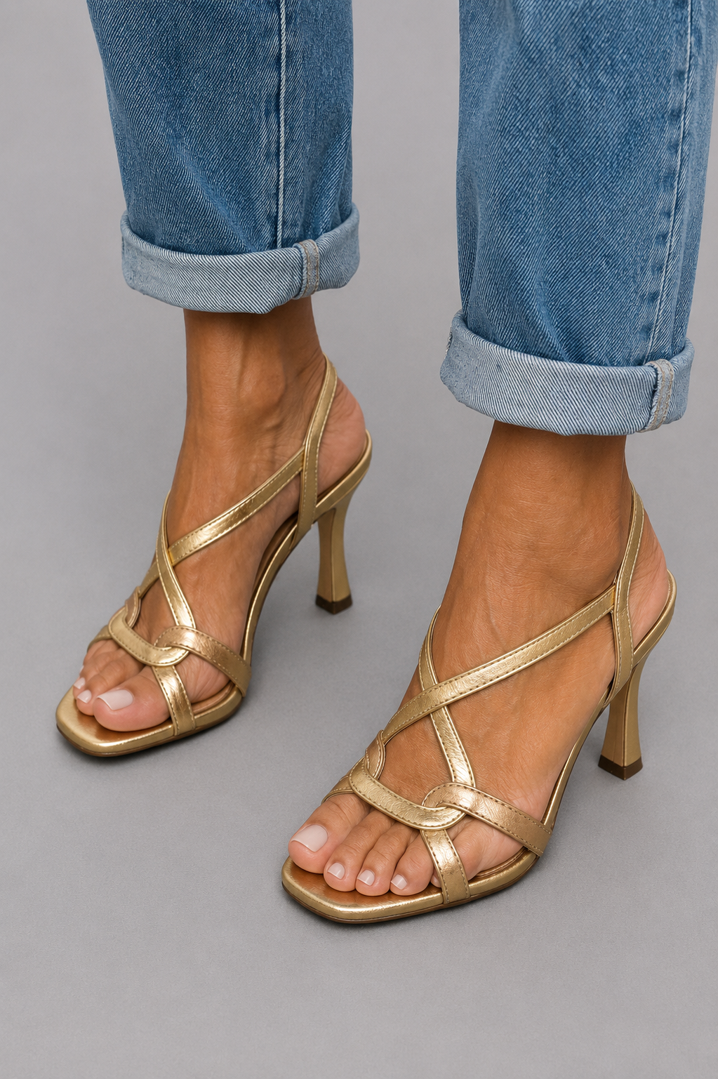 Cassie Golden Charm Heels