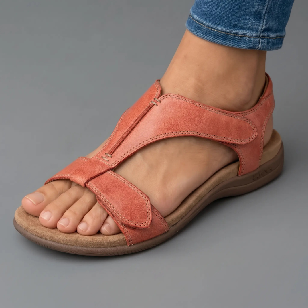Liora Ergonomic Orthopedic Sandals - Orange
