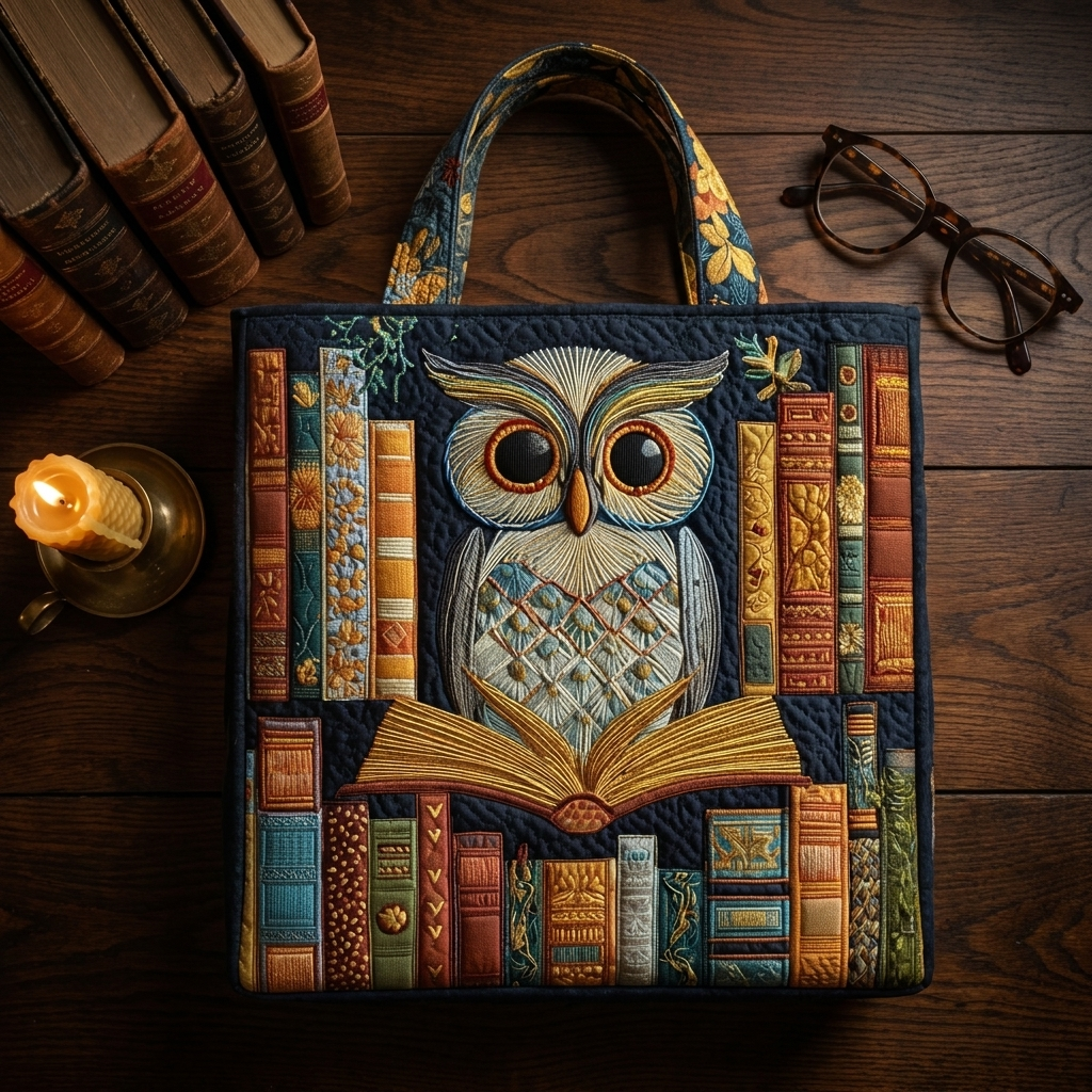 Owl and Vintage Books - Flatlay