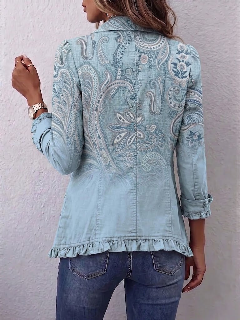 Esme Vintage Paisley Ruffle Jacket